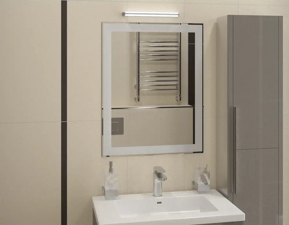 82261799 Зеркало для ванной Сапфир 53.5x68 см цвет прозрачный STLM-0992381