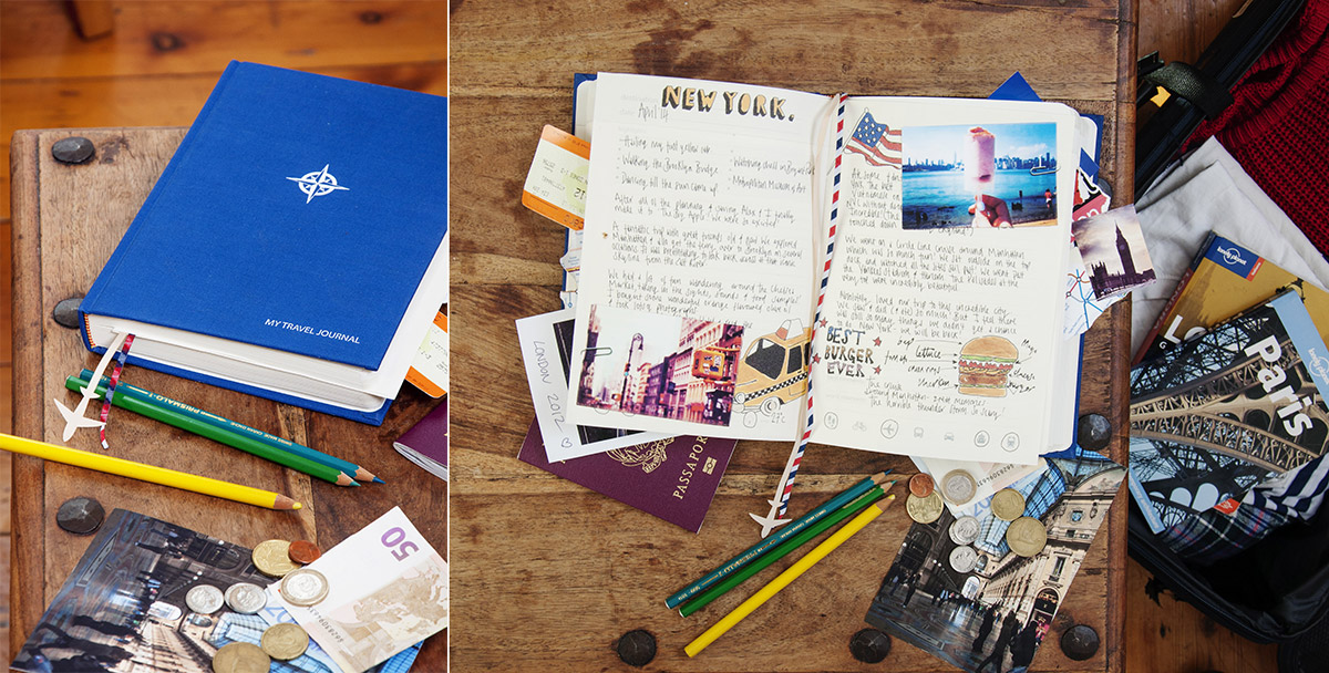 SK MYTRAVEL1 Журнал путешественника my travel синий Suck UK  - Вид №2