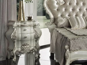 Arvestyle Округлая прикроватная тумба из массива дерева с ящиками Marie claire Br-2053