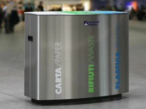 Metalco Контейнер для мусора из стали с крышкой для раздельного сбора мусора