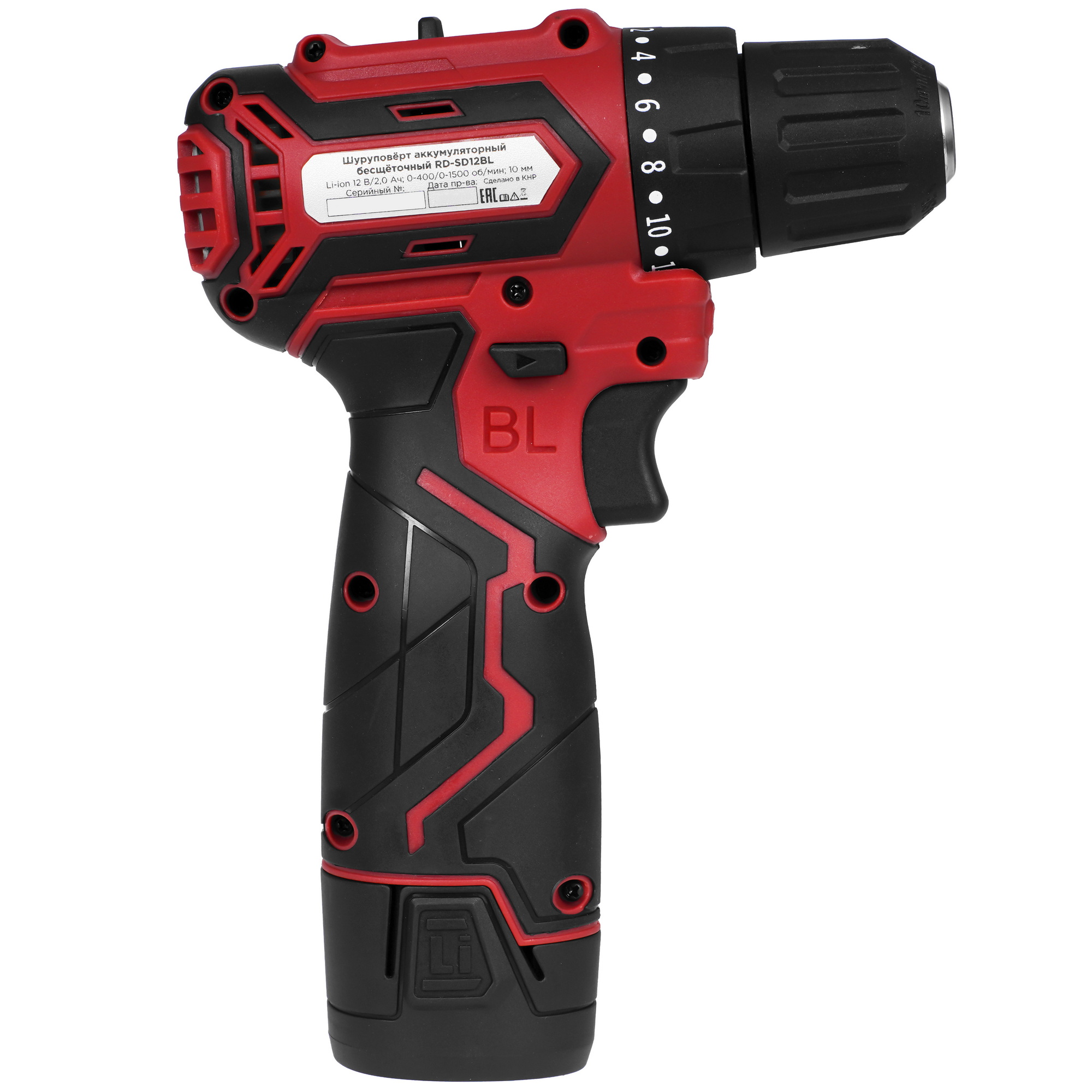 Дрель-шуруповерт REDVERG RD-SD12BL 5486317 STDN-0113657 - Вид №2