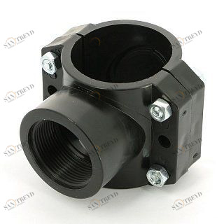 Врезка монтажная 63 x 1 1/2" ВР, 4 болта, для труб ПНД UNIDELTA 1019063006