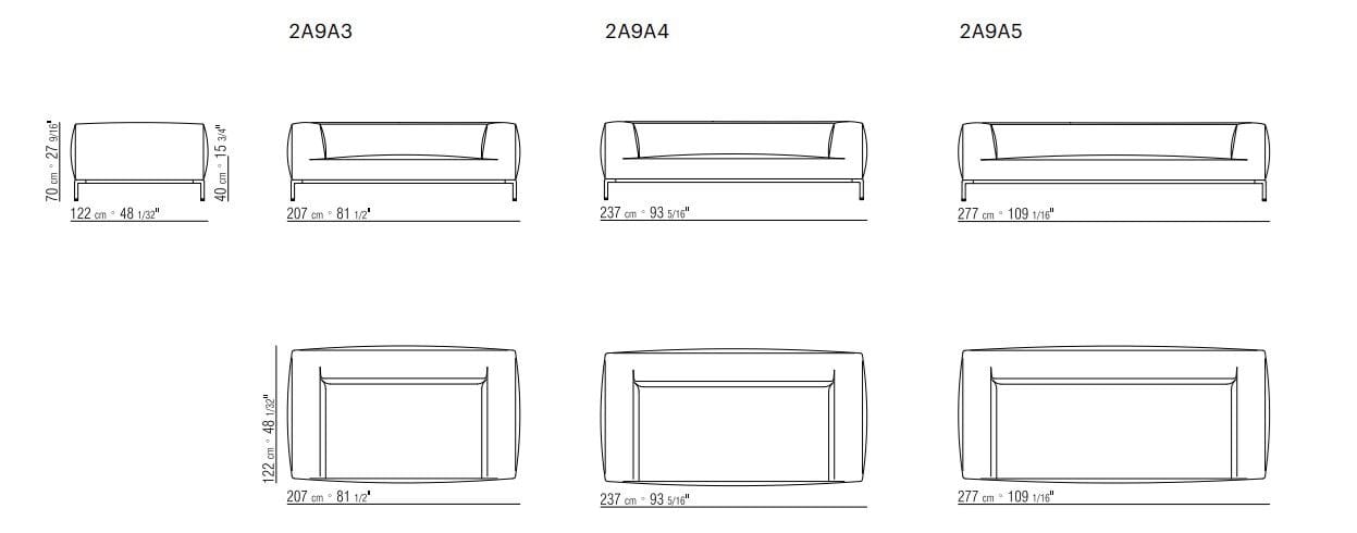Ткань диван Flexform Перри ARCH-00077248 - Вид №4
