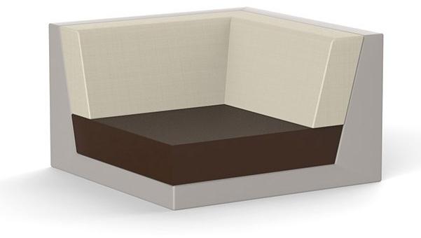 VONDOM Модульное угловое садовое кресло из виниловой ткани Pixel sun-id-1363340 - Вид №2