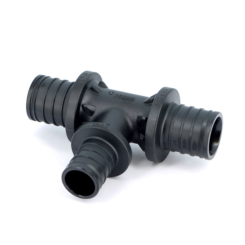 Тройник редукционный надвижной пластиковый REHAU 40х32х40 160069 - Вид №2