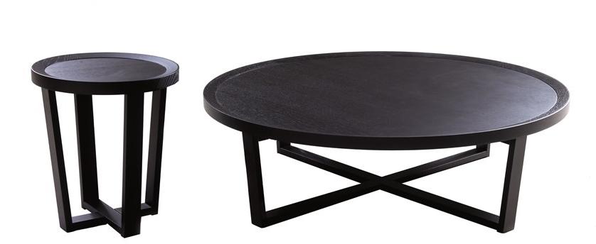 Vibieffe Круглый деревянный журнальный столик 9500 9500053  - Вид №4