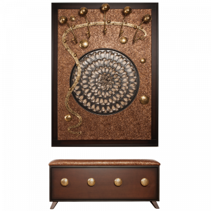 15007,14023 Настенная прихожая Heri 2 Каштан BOGACHO