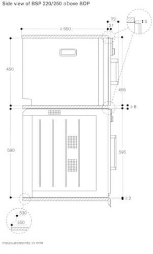 Gaggenau Комбинированная стеклянная печь Serie 200 Bsp251131  - Вид №1