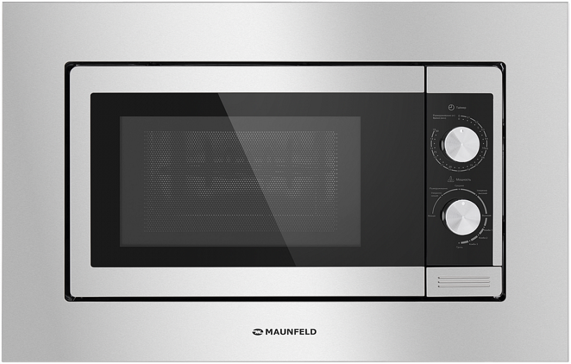 JBMO.20.5S Печь микроволновая электрич./ тип: встраиваемая, 20л, управление: механическое , 9 уровней мощности, гриль 800вт, микроволны 1080вт, цвет: нержавеющая сталь Maunfeld Santreyd 