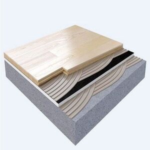 Спортивный паркет Coswick Фитнес палубный Фитнес Палубный Ясень Селект (Гладкая) 300-1845х107,95 мм.