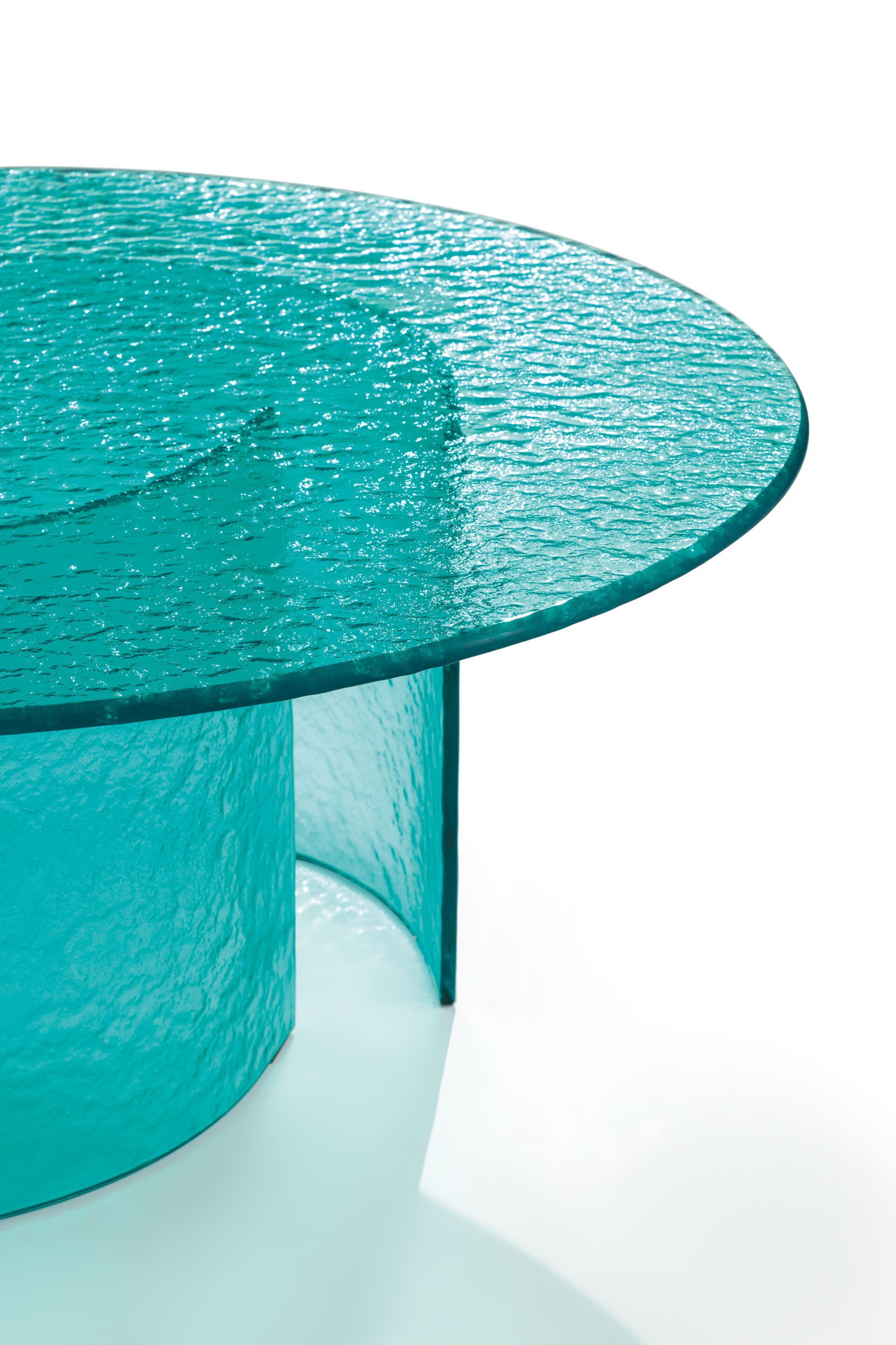 Круглый стеклянный журнальный столик для гостиной REFLEX лепесток ARCH-00039626 - Вид №1