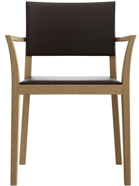 horgenglarus Штабелируемый стул из массива дерева с подлокотниками  6-590a  - Вид №5