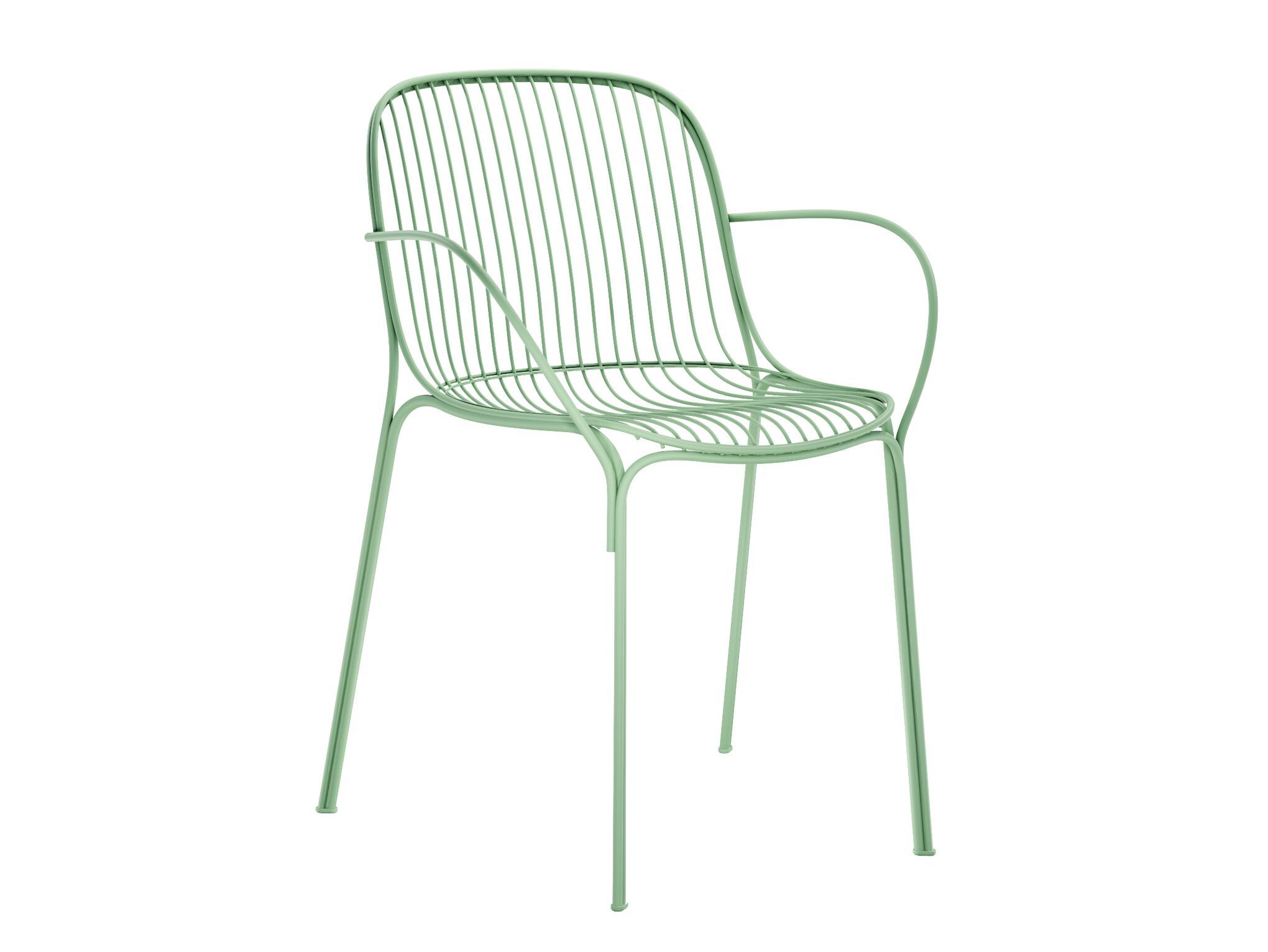 Стул для сада из оцинкованной стали с подлокотниками Kartell Hiray ARCH-00064814 - Вид №46
