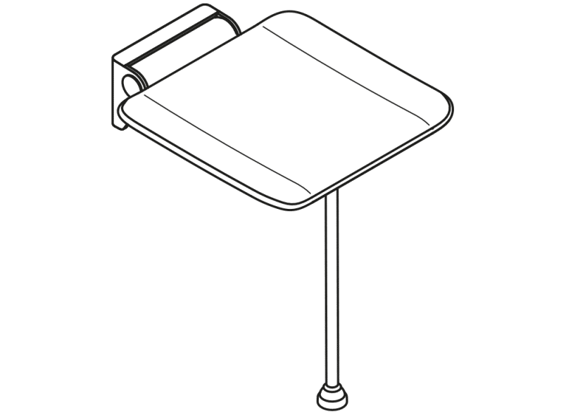 900.51.20140 складное сиденье HEWI System 900 - Вид №3
