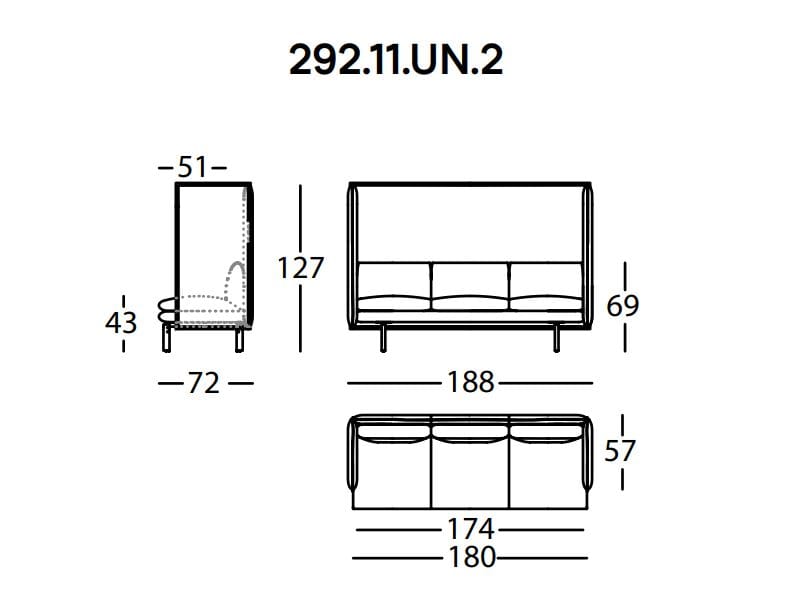 Ткань диван с электрической розеткой и USB SANCAL Rew ARCH-00133448 - Вид №7