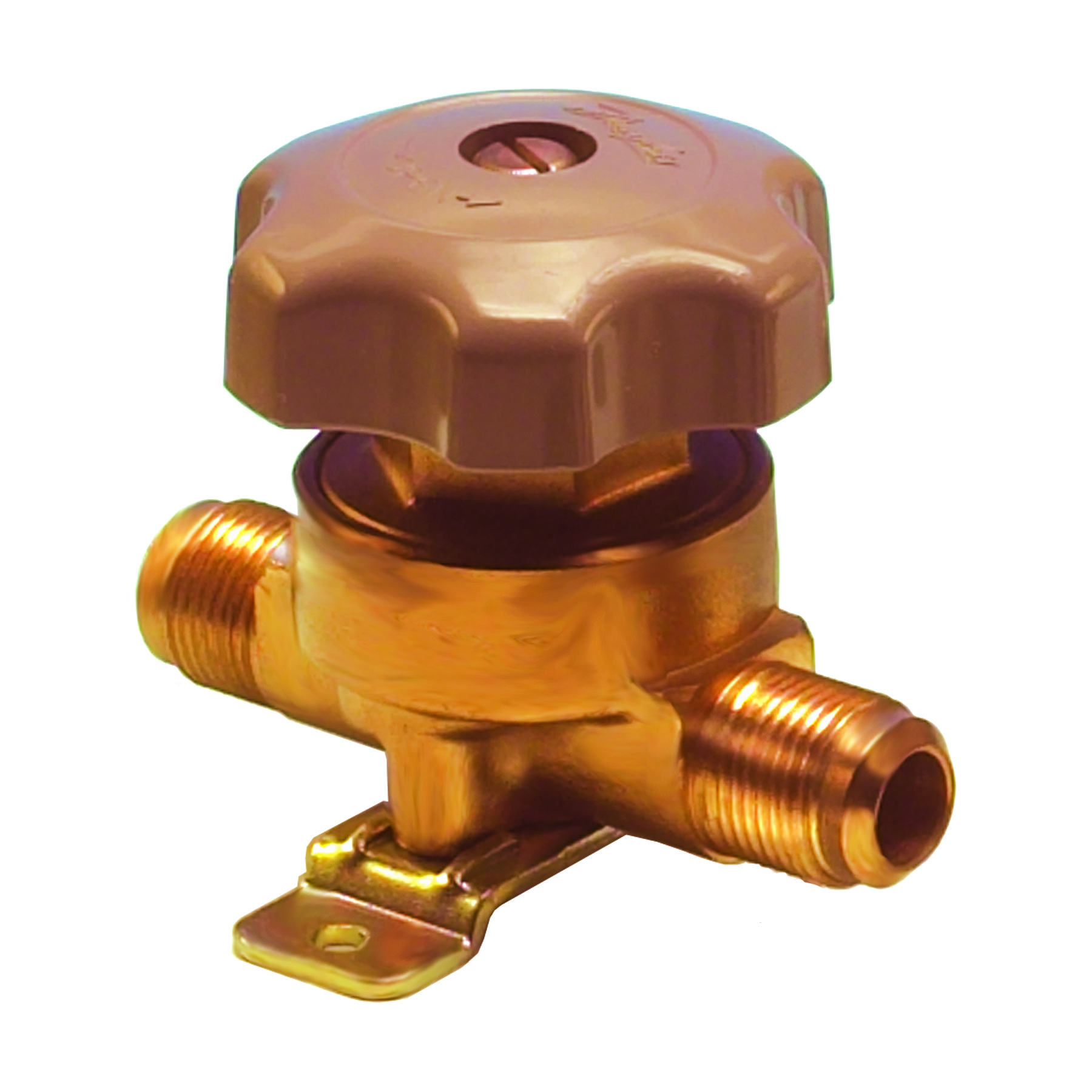 Danfoss BML — Запорные мембранные клапаны с ручным управлением BMT 6 Клапан запорный трехходовой 009G0105  - Вид №2