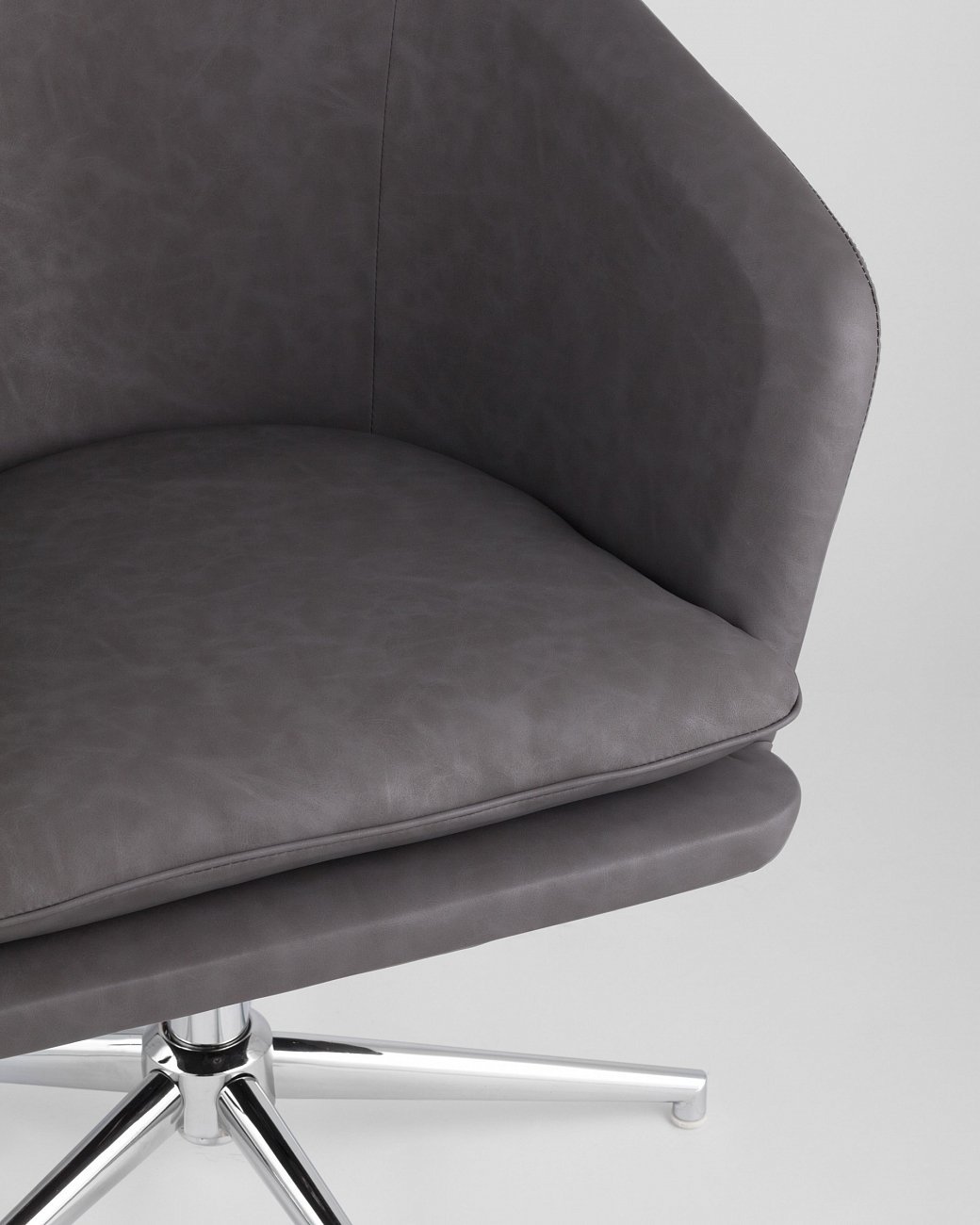 Кресло с мягкими подлокотниками регулируемое серое "Харис" STOOL GROUP ДИЗАЙНЕРСКИЕ 00-3881865 Серый  - Вид №7