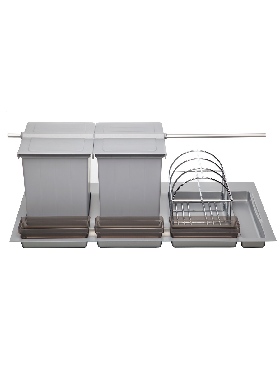 Система сортировки мусора Omega Duet/Top 900/31 Metallic Grey NAVAKO 10135 - Вид №1