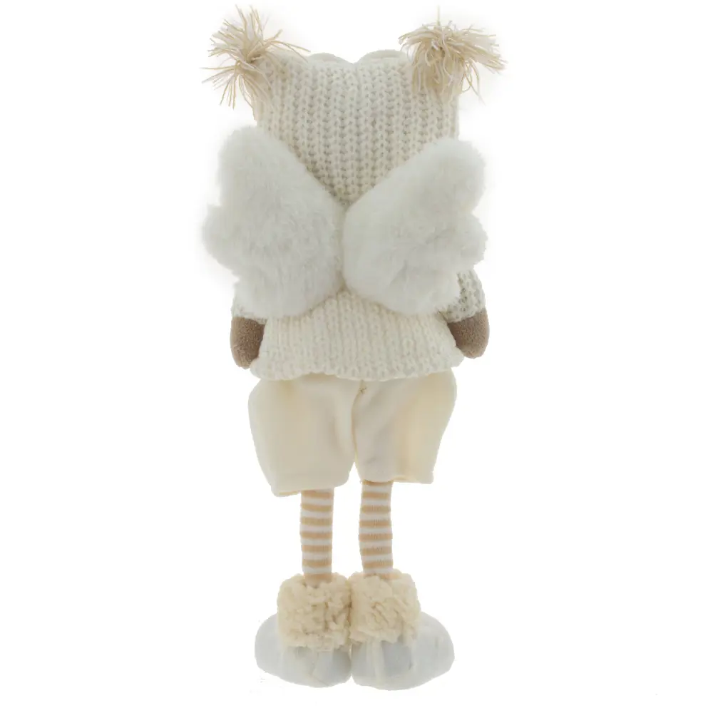 Новогодняя мягкая игрушка Девочка в кремовом костюме микс h 39.5 см 83560624 STLM-2165295 Santreyd  - Вид №4