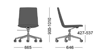 Офисное кресло с 5 спицами Sellex Swing ARCH-00074942 - Вид №2
