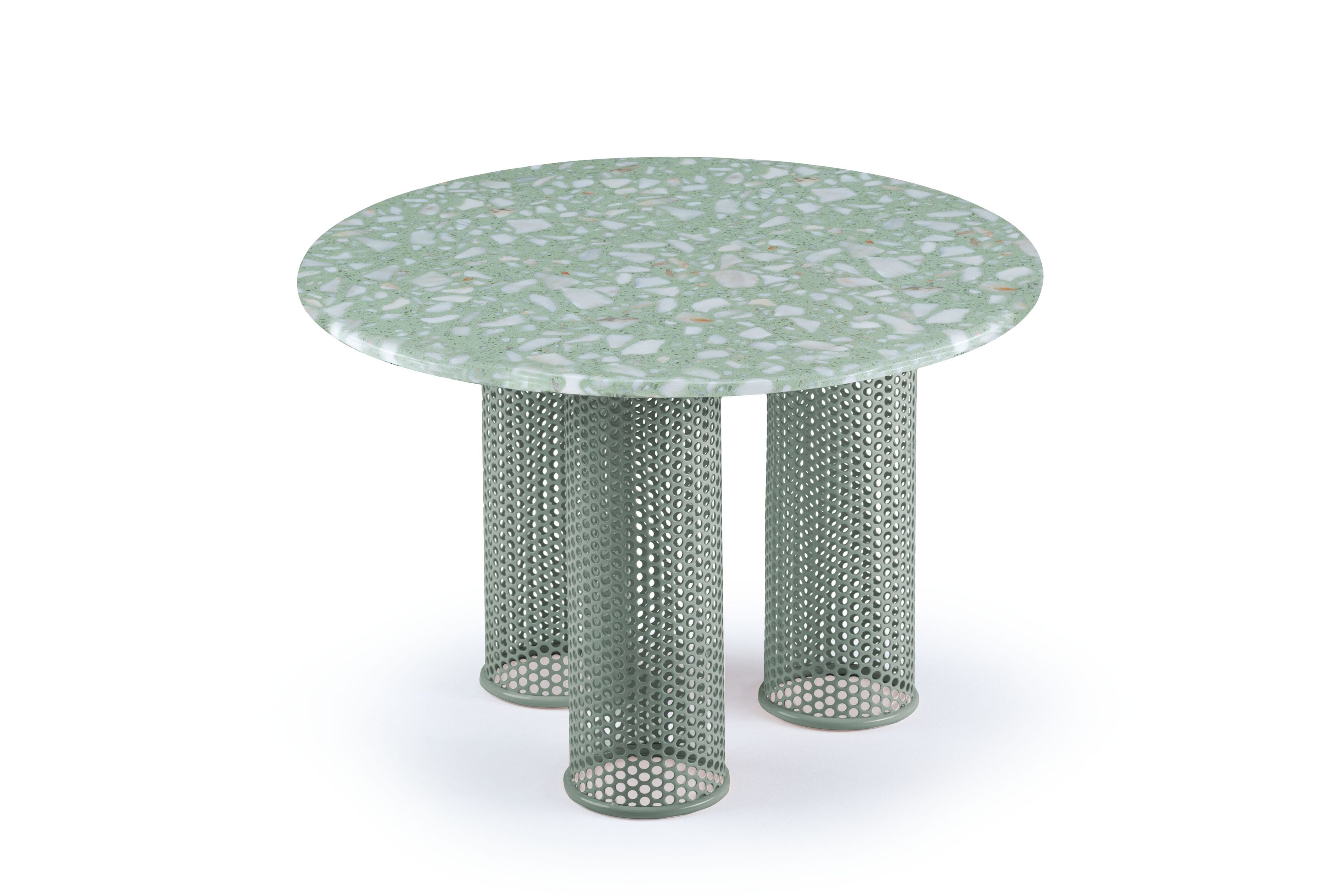 Мраморный низкий круглый журнальный столик Mambo Unlimited Ideas Ривьера ARCH-00050267 - Вид №4