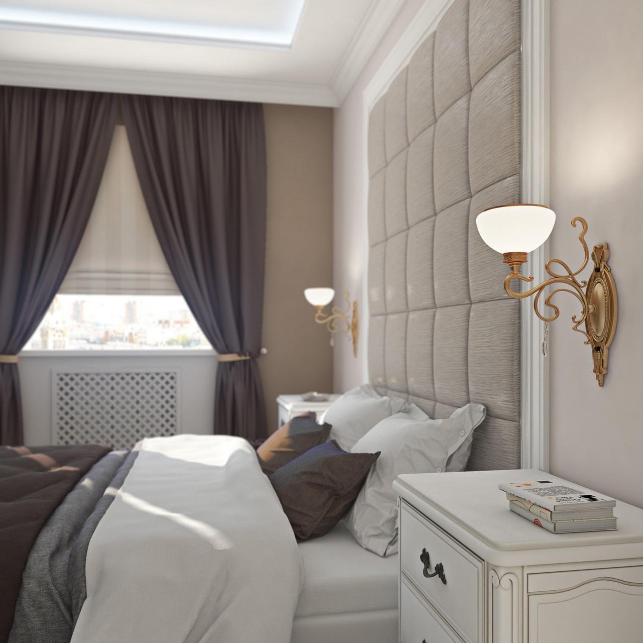 Бра MW-Light Аманда 481020401 MW-LIGHT  078047 Белый;бронза  - Вид №1