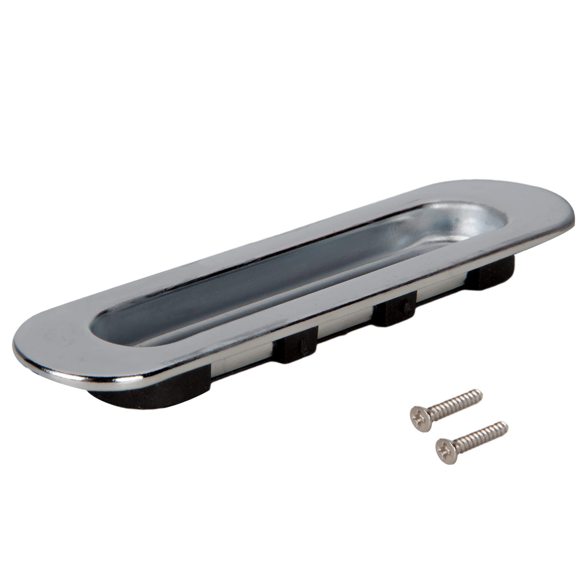 13719938 Ручка мебельная для шкафа купе 96 мм металл/пластик цвет хром Santreyd STLM-0003715 - Вид №1