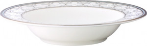 10665466 Noritake Набор из 6 тарелок суповых Noritake "Трефолио,платиновый кант" 24,7см Фарфор, Керамика