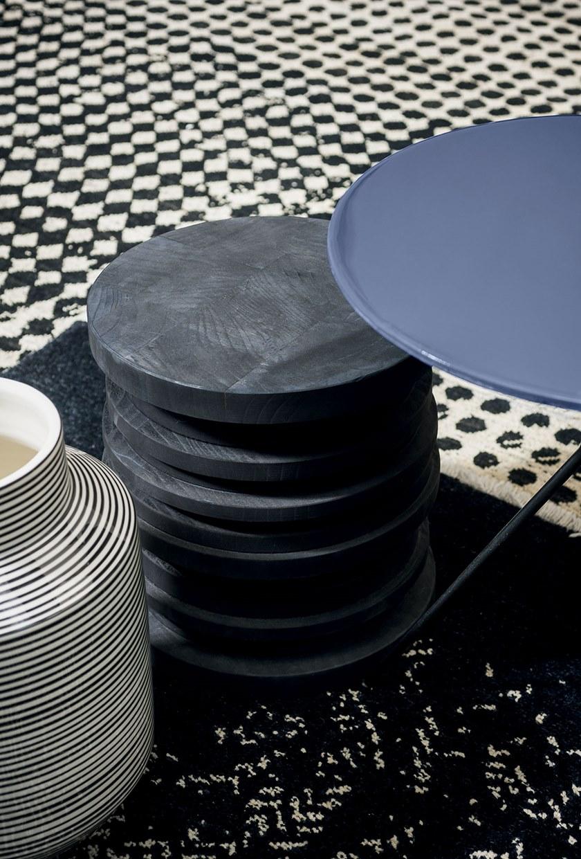 BAXTER Круглый журнальный столик из массива дерева Bidu sun-id-1383353 - Вид №1