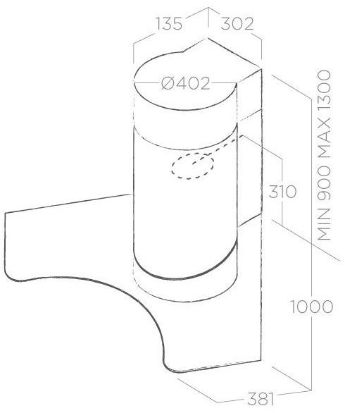 Elica Угловая вытяжка из нержавеющей стали и стекла sun-id-1473057 - Вид №1