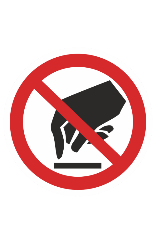 68310 Знак "Запрещается прикасаться. Опасно"  Запрещающие знаки размер 100 х 100 мм Спецодежда 