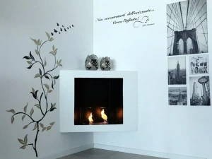 bioKamino Угловой встраиваемый камин на биоэтаноле Bkanova