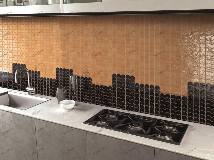 Cerasarda Керамическая мозаика из красной пасты Ot07026 sun-id-1403523