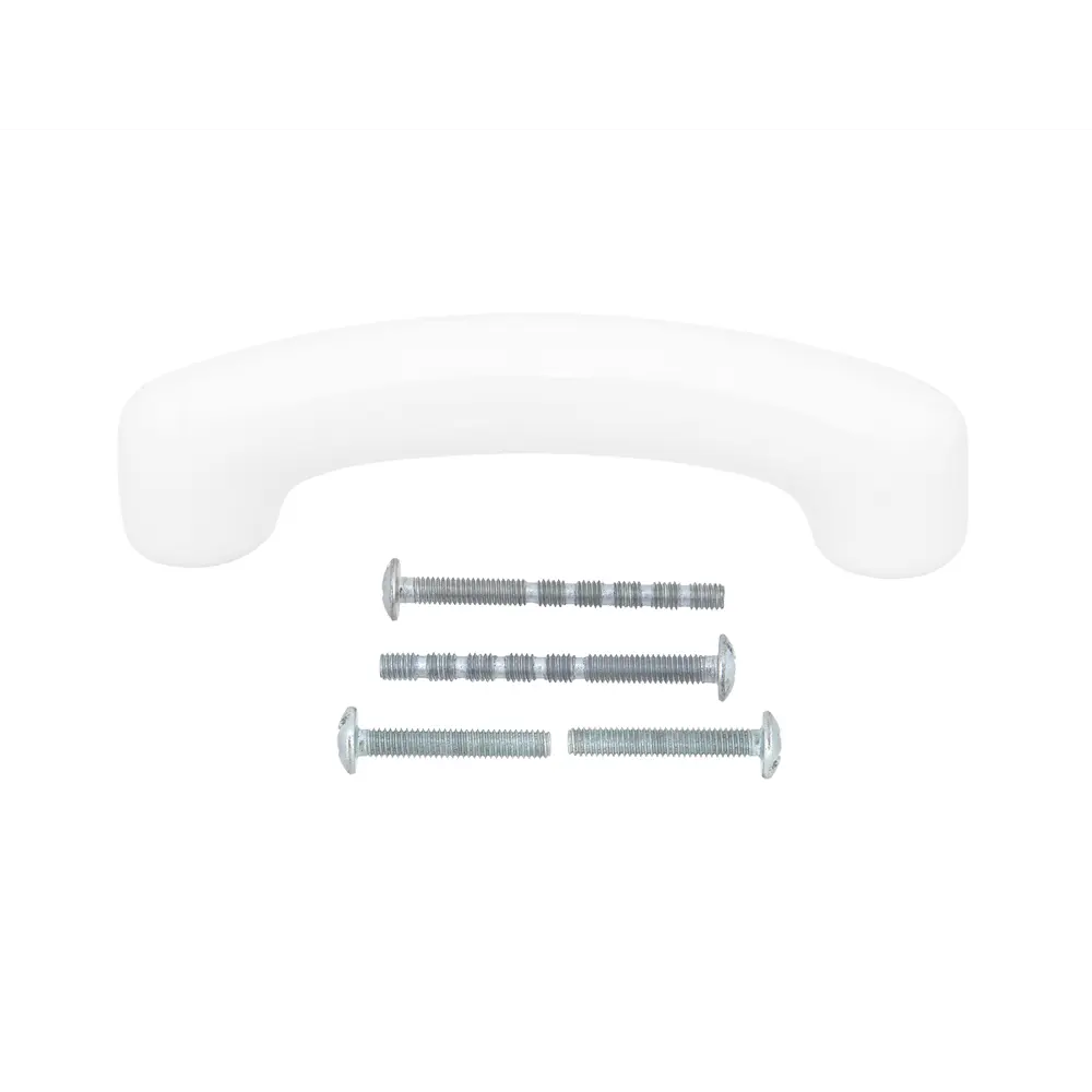 86899634 Ручка-скоба мебельная Porcellana ЦАМ 96 мм цвет белый STLM-1011559 PALLADIUM  - Вид №2