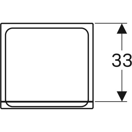 869022000 Шкафчик Geberit Renova Plan однодверный с одним выдвижным ящиком Geberit  - Вид №2