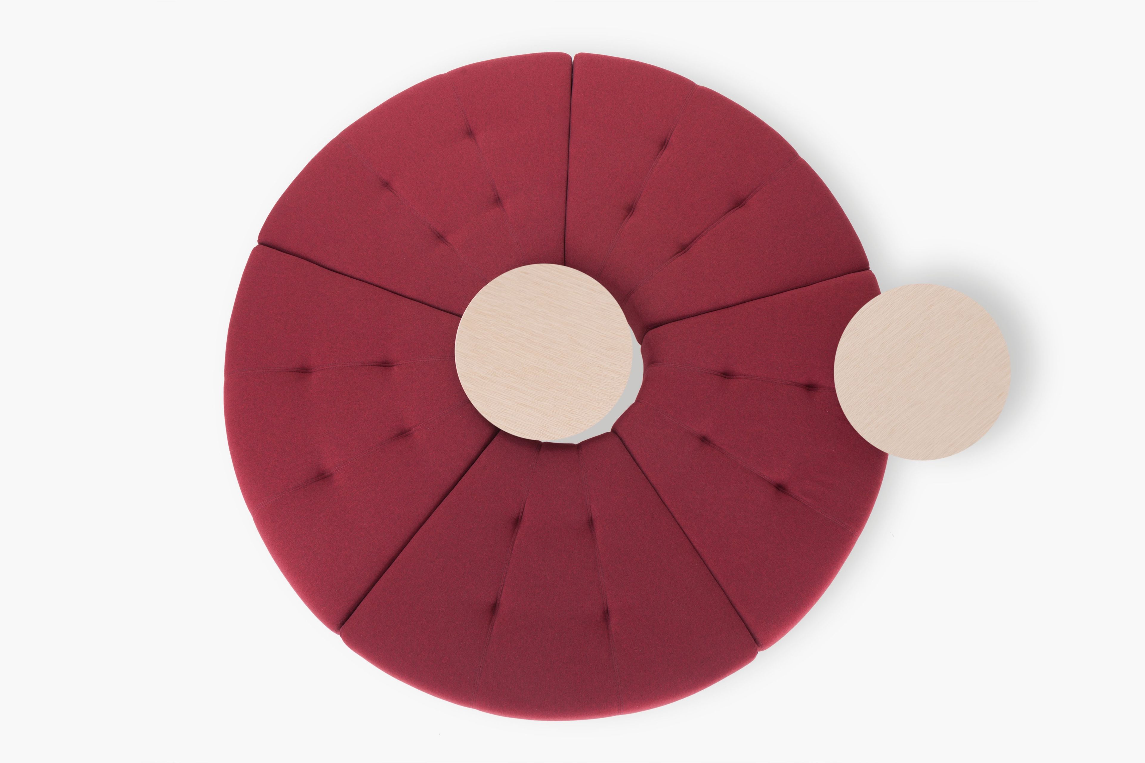 Изогнутая скамья из ткани True Design многоножка ARCH-00035043 - Вид №6