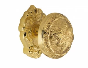 0C7424.000.12 Фиксированная ручка центральной двери Золото 24К с черной патиной