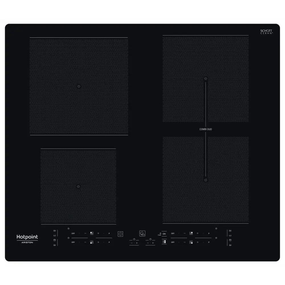 Индукционная варочная поверхность Hotpoint HB5560BNE 59x51 см 4 конфорки цвет чёрный 85173934 STLM-2020053  - Вид №1