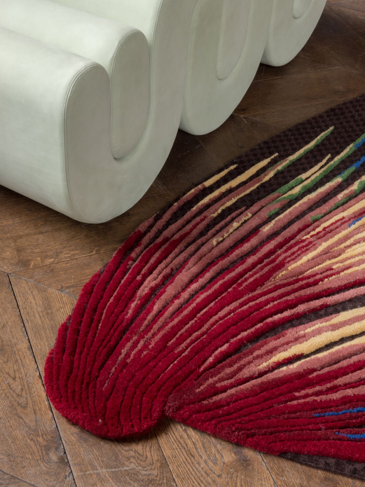 Изогнутый ковер ручной работы Tapis Rouge электрический ARCH-00091820 - Вид №7