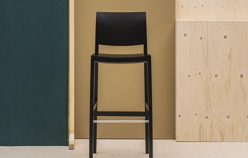 Andreu World Барный стул со встроенной подушкой Duos Bq2758 - Вид №3