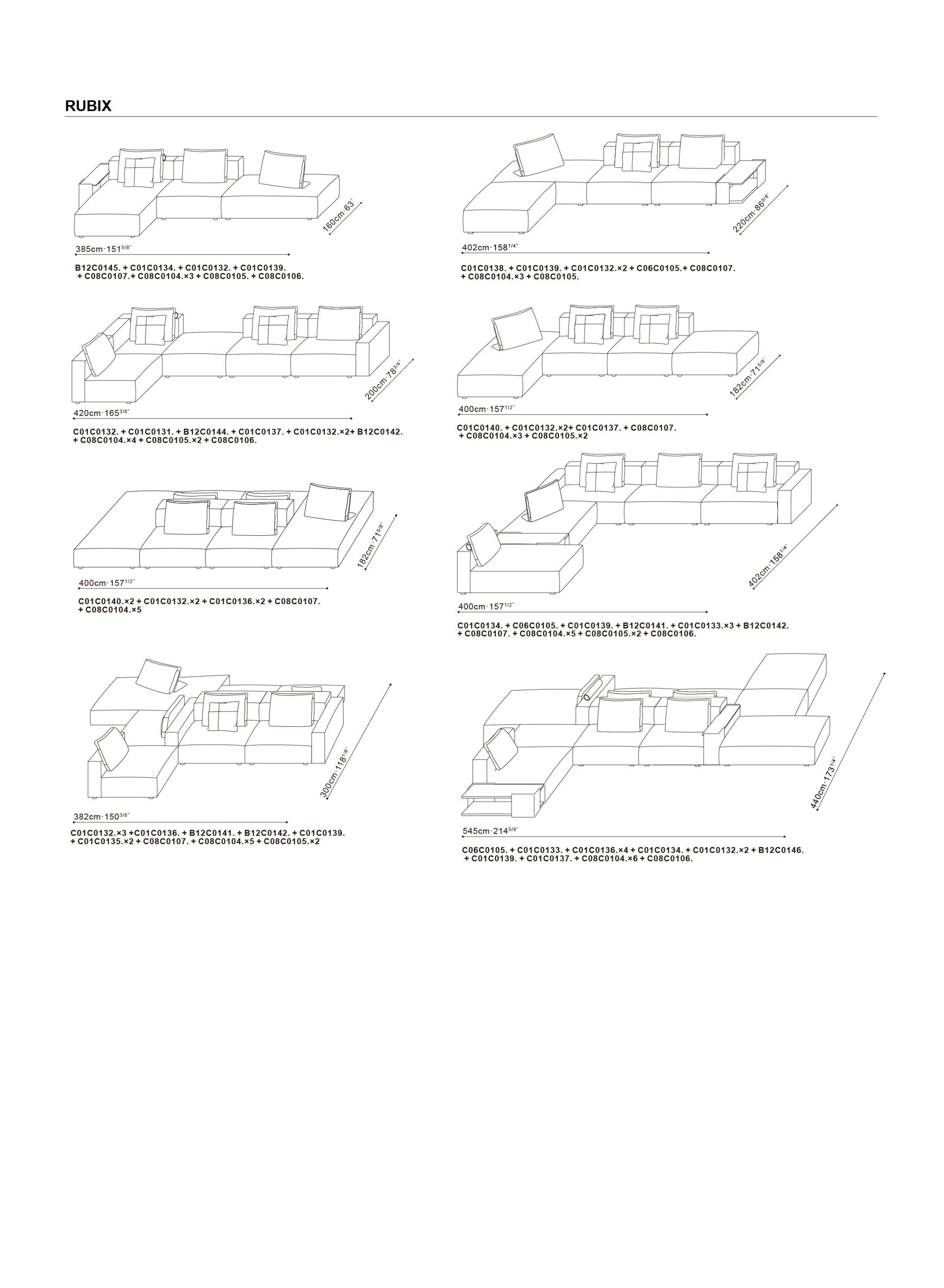 Кожаный диван CAMERICH Rubix ARCH-00119032 - Вид №7