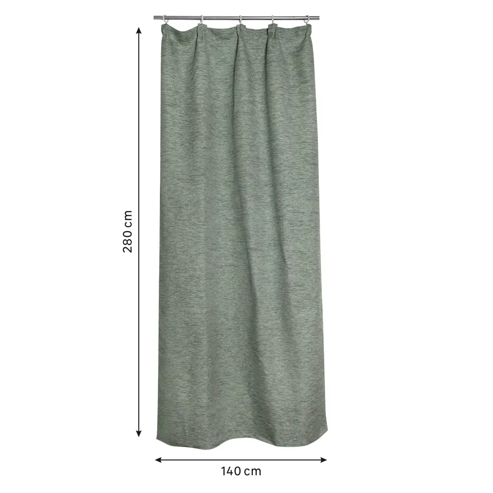 Штора на ленте Inspire Losango 140x280 см цвет бежево-зеленый 88311221 STLM-2055588  - Вид №1