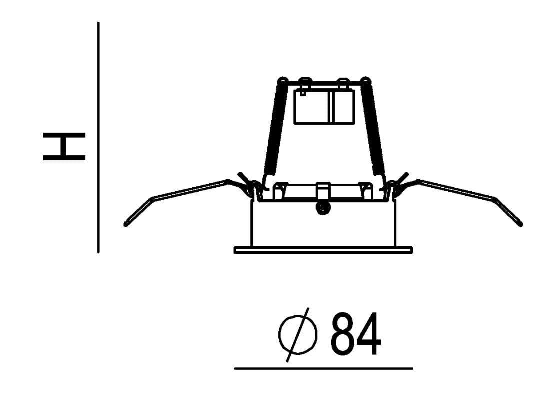 Алюминиевый круглый светодиодный светильник Lucifero's Convex ARCH-00062376 - Вид №4