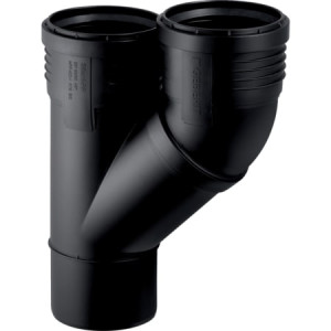 390.457.14.1 Тройник с параллельным отводом Geberit Silent-PP 45° Geberit