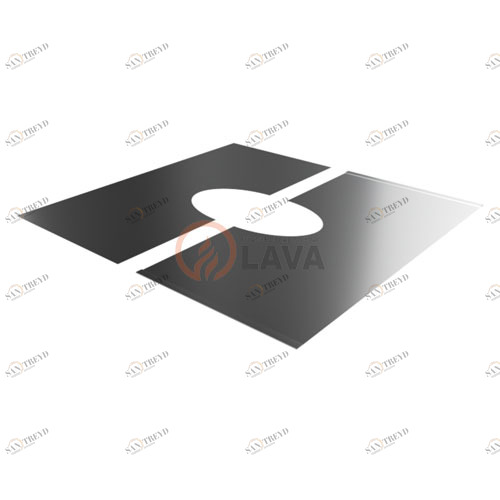 Фланец раздвижной LAVA 180, угол 45*, нерж. 439 (0,5) 6606