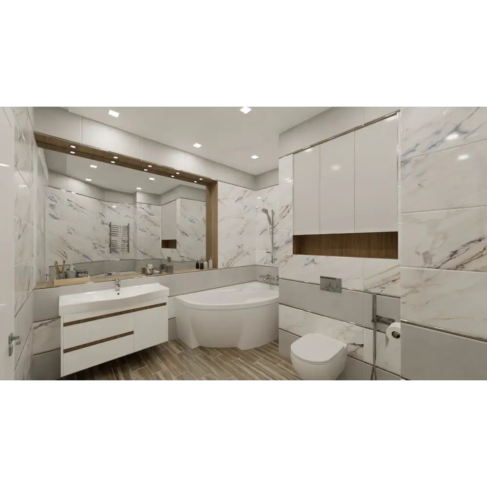 Бордюр Silvergloss 1.6x60 см цвет глянцевый серебро 84299731 STLM-2014400 Santreyd  - Вид №3