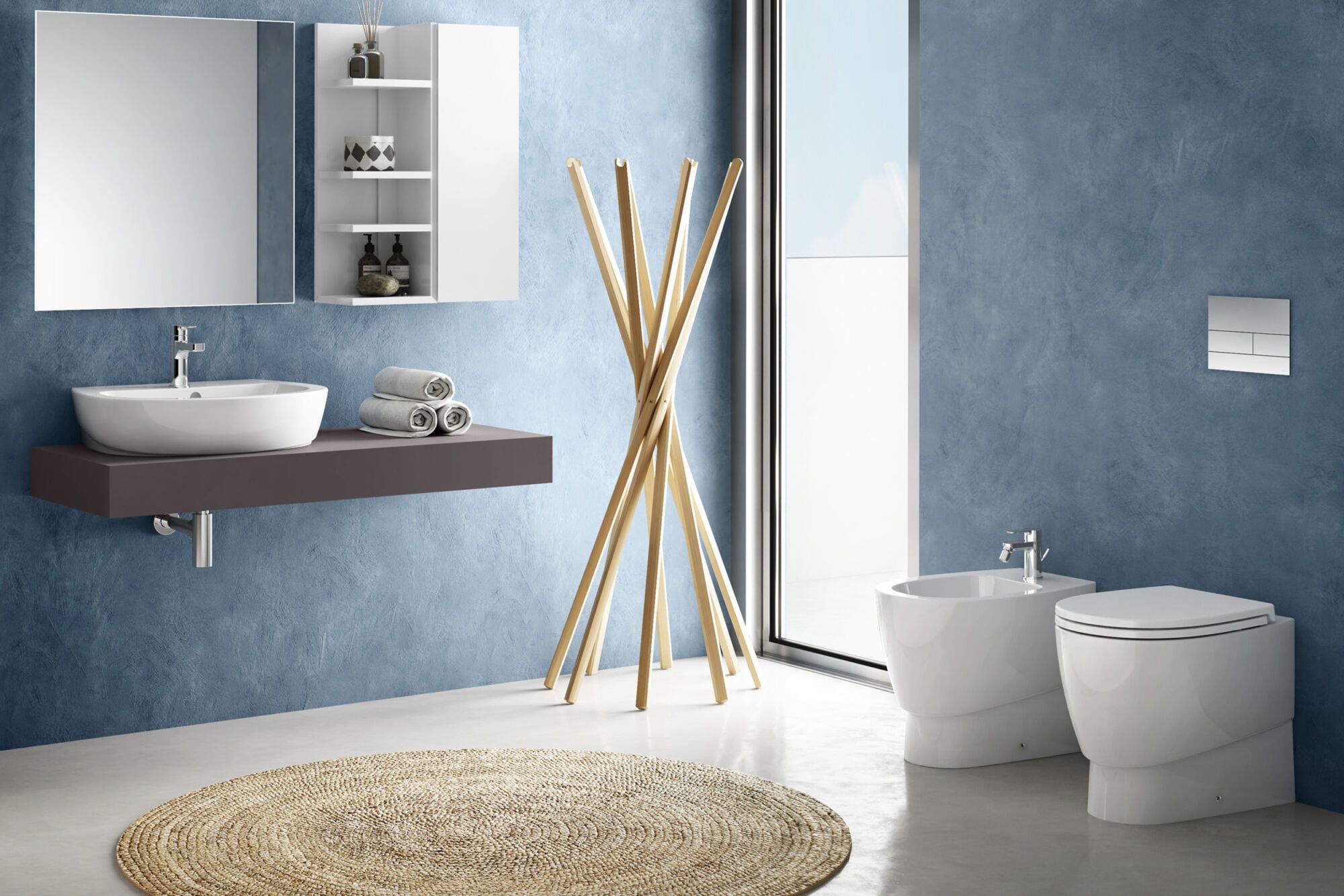 Керамическое напольное биде с переливом Ceramica Dolomite Demy ARCH-00153094 - Вид №1