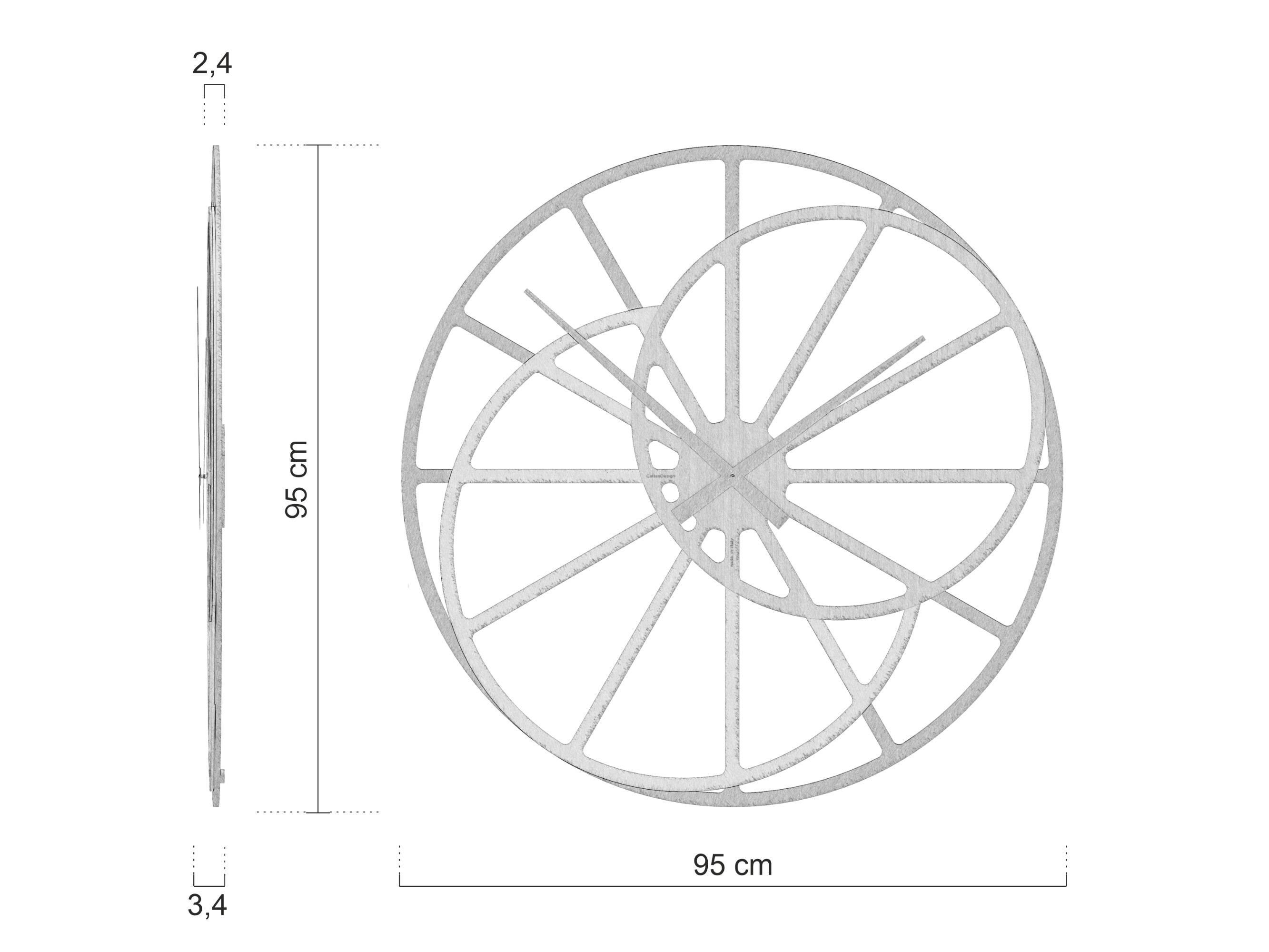 Настенные часы MDF CalleaDesign THERESA ARCH-00152928 - Вид №4