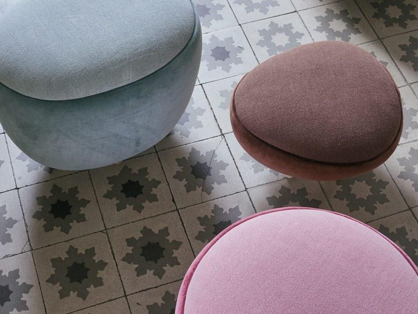 Gancedo Овальный пуф из ткани Pebbles sun-id-1488481 - Вид №3