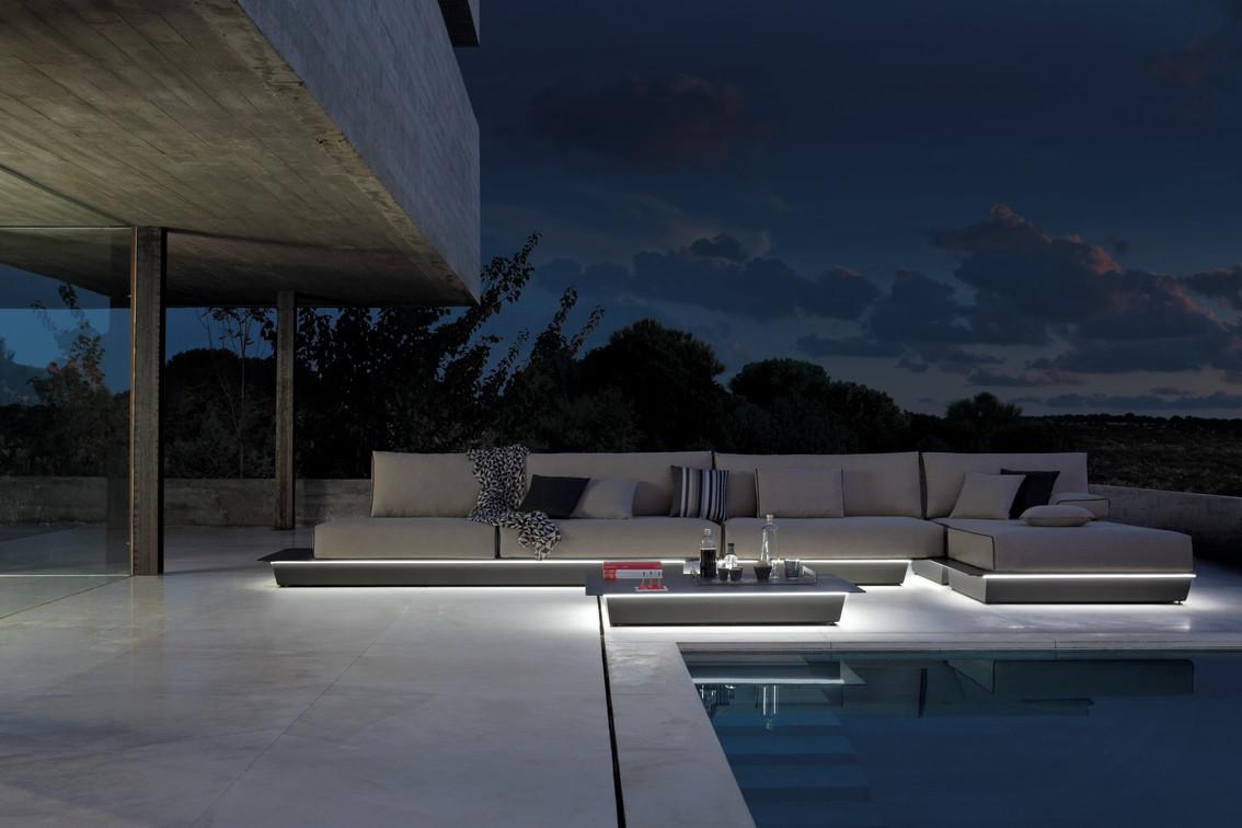 MNST378 Concept 4 белый столешница из дерева iroko Manutti Air - Вид №7